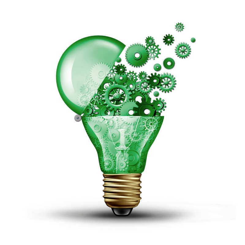 Light bulb representing ideas and inventions